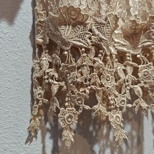 Elena Collection Coachella Festival Kimono Cardigan Size Small Rose Lace Tassels